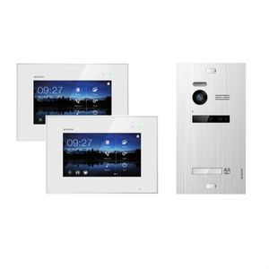 Balter EVO Video-Türsprechanlage 7" Monitor x2 Touchscreen 2-Draht BUS Komplettsystem für Einfamilienhaus