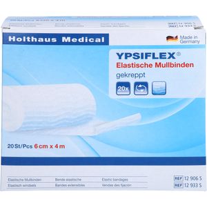 HOLTHAUS YPSIFLEX Elastische Mullbinde Klinikpackung 6 cm x 4 m 20 Stück