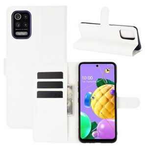 König Design Hülle kompatibel mit LG K52 Kunstleder Handyhülle - Handy Case Weiß