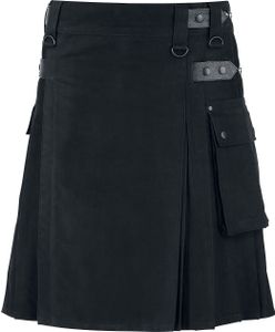 Black Premium by EMP Herren schwarzer Kilt mit aufgesetzter Tasche XXL Black Premium by EMP Herren schwarzer Kilt mit aufgesetzter Tasche XXL