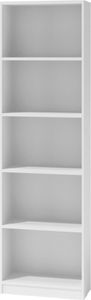 Bücherregal Regal Holzregal Standregal Wandregal Büroregal 182x40cm , Farbe:weiß