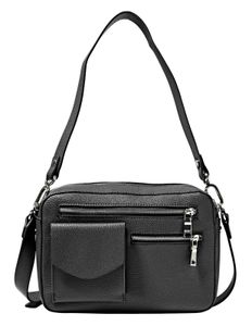 Esprit Schultertasche in Leder-Optik, black