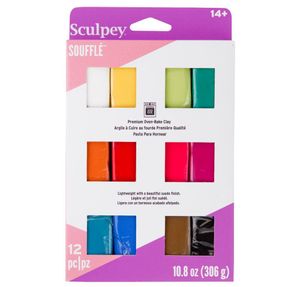 Sculpey SOUFFLÉ Satz mit 12 Grundfarben - 1 Satz