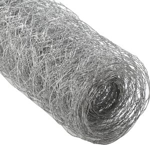 Šestihranné drátěné pletivo drátěný plot králík drát L. 10M/25M drátěné pletivo drátěné pletivo šířka oka 27 * 27mm ( Silver L. 10M H. 1M )