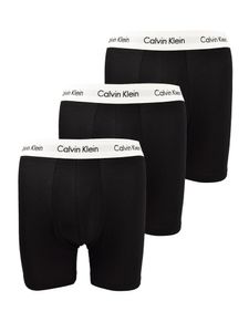 Calvin Klein Herren 3er-Pack aus Baumwoll-Stretch-Boxershorts, Schwarz M