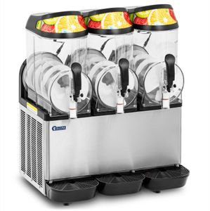 Royal Catering Slush-Maschine - 3 x 12 l - LED - digitales Bedienfeld -