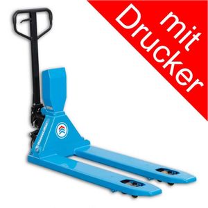 Waagehubwagen 2t. 1 kg Anzeigeschritte mit Drucker