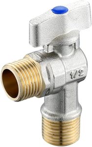 1pc Winkel Ventil Winkel Absperrventile Druck Waschmaschine Schlauch verbinden Messing Schlauch Schnellanschluss Gartenschlauch y Connector Badezimmer