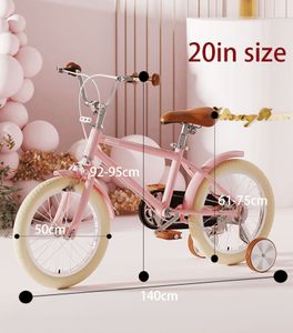 360Home Kinderfahrrad Mädchenfahrrad Kinderrad Fahrrad 20 Zoll