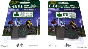 2 Paar Kool-Stop E-Bike Bremsbeläge KS-D160E für MT2, MT4, MT6, MT8 ab 2011