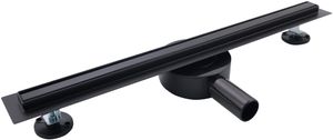 CLP Duschrinne Comfort SLIM aus rostfreiem Edelstahl, Farbe:schwarz, Größe:1000 mm
