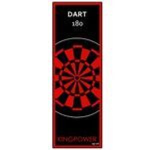 Dart Teppich Matte Rot Steeldart Dartpfeile Dartboard Zubehör Dartteppich Target Oche Darts Abwurflinie Schutz Gummi Boden Dartscheibe 237 x 80 cm Kingpower