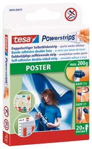 tesa Powerstrips® Poster, weiß, 20 Stck.