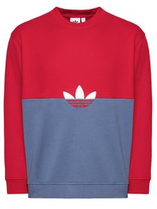 Adidas Herren Sweatshirt Slice Trefoil Crew Rot Größe L