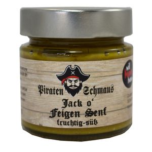 Piratenschmaus Feigen-Senf im 115 ml Glas Geschenke für Männer Feinkost vegan