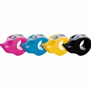 tesafilm Mini Abroller 4 Farben + tesafilm 10/19 kris.-klar