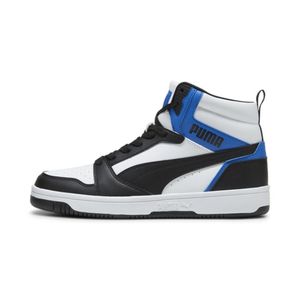 Puma Herren-High-Top-Sneaker Rebound v6 Schwarz-Weiß-Blau, Farbe:schwarz, UK Größe:91/2