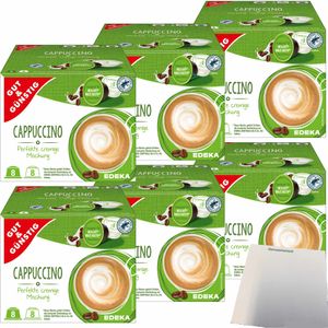 G&G Cappuccino Kaffeekapseln geeignet für Nescafe Dolce Gusto 6er Pack (6x8 Portionen) + usy Block