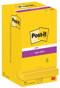 Bloček Post-it Super Sticky 76x76 narcisově žlutý 12x90l