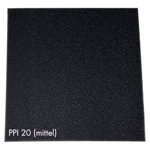 Pondlife Filterschaum schwarz 50x50x5 cm zur optimalen Verwendung als Filtermedium in Teichfiltern : PPI20 (mittel)