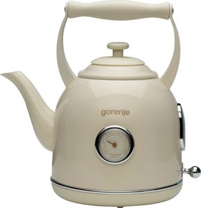 Gorenje K17CLIN, 1,7 l, 2000 W, Cremefarben, Metall, Kunststoff, Wasserstandsanzeige, berhitzungsschutz