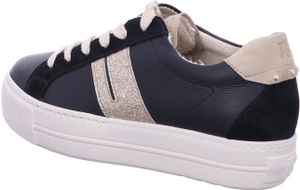 Paul Green Damen Low Sneaker Schwarz Leder Größe: 39