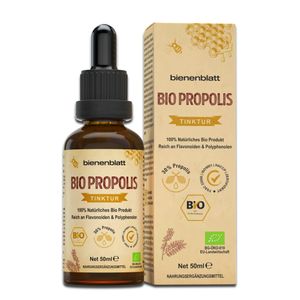 Bio Propolis 30% Tinktur, 50ml, 100% Natürlich, Reinste Imker Qualität, Extrakt in Apothekerflasche mit Pipette, Reich an Flavonoiden