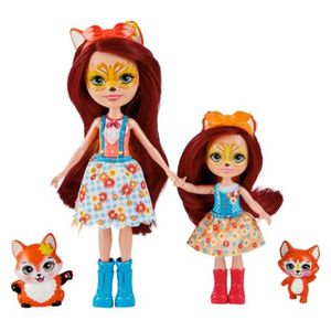 Mattel Enchantimals Felicity Fox Puppe | + Little Sister, HCF81