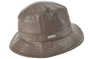 Seeberger Damen Fischerhut Bucket Hat aus Glattleder