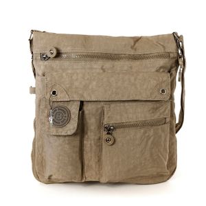 Taška Street nylonová taška dámska kabelka cez rameno kameň 31x10x33 OTJ206N