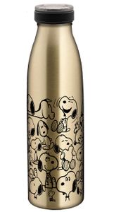 Isolierflasche Snoopy Muster gold 500ml Edelstahl