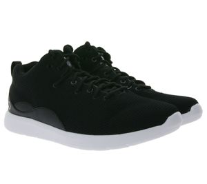 K1X | Kickz RS 93 Sneaker stylische Herren Turn-Schuhe Freizeit-Sneaker Schuhe mit Leder-Anteil 1163-0307/0001 Schwarz/Weiß , Größe:43