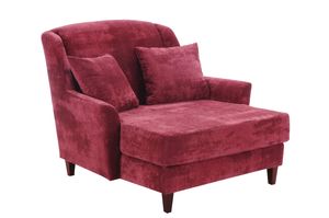 Max Winzer Judith Big-Sessel inkl. 1x Zierkissen 55x55cm - Farbe: rot - Maße: 136 cm x 142 cm x 107 cm; 2891-767-2044123-F07