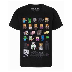 Minecraft - T-Shirt für Kinder NS7307 (140) (Schwarz)