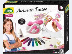 LENA Airbrush Tattoo Studio 7 Stifte 100 Schablone