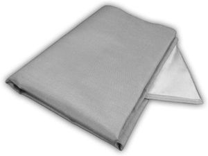 Zettl Bodenschutzdecke bis 550°C, 1m x 1m, geeignet als feuerfeste Unterlage für Kamin, Grilldecke oder Grillmatte, Original hitzebeständige Bodenschutzmatte Grillschutzmatte
