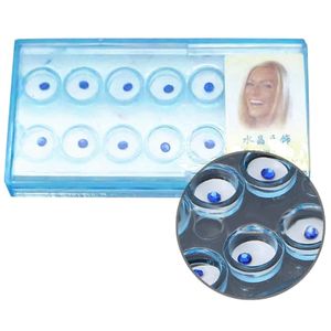 10 Stück Blau Oral Zähne Edelsteine ​​Kristall Zahnschmuck Schmuck Zähne Dekoration Zahnwerkzeug