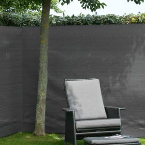 Nature Garten-Sichtschutz Zaunblende PE 1,2×5 m Anthrazit