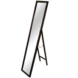 KONDELA Stojící zrcadlo Malkia Typ 4 - hnědá