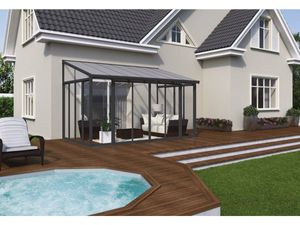 Palram-Canopia SanRemo Veranda grau 320 x 80 x 100 cm (L x B x H)