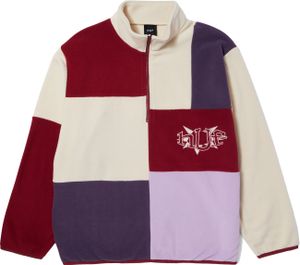 HUF Herren Fleecepullover Remix Quarter Zip Fleece, Größe:S, Farben:lavender