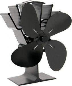 HS Flamingo FLAMINGO čtyřlopatkový ventilátor na kamna černý