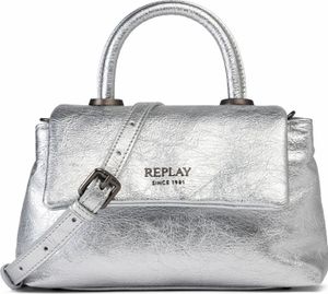 REPLAY Handtasche Umhängetasche Handbag Silver silberfarben REPLAY Handtasche Umhängetasche Handbag Silver silberfarben