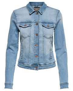 Dámská džínová bunda ONLTIA LIFE Regular Fit 15177241 Light Blue Denim, 34