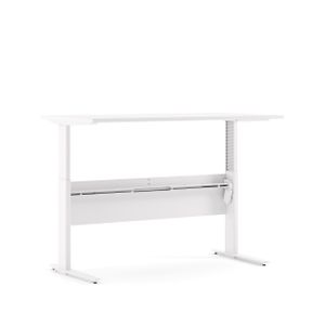 Schreibtisch Prima höhenverstellbar elektrisch ergonomisch 150cm weiß weiß