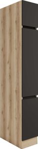 Optifit Apothekerschrank Noah420 BxTxH 30 x 57,1 x 206,8 cm anthrazit matt zerlegt KLNO HFZ306-0+ Optifit Apothekerschrank Noah420 BxTxH 30 x 57,1 x 206,8 cm anthrazit matt zerlegt KLNO HFZ306-0+
