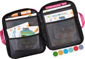 TipToi Tasche - [DAS ORIGINAL] - Platz für bis zu 8 Bücher - mit Einsatz für Tiptoi Stift, Kabel und Batteriefach, Rosa
