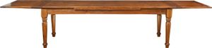 Esstisch ausziehbar massiv 250x100x80 cm, Massivholz tische, Esstisch landhausstil, Braun