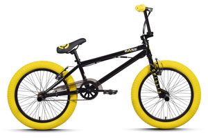 CHILLIZ BMX Freestyle 20 Zoll XB.01 schwarz-gelb Kinder Erwachsene V-Brake 360° Rotor CHILLIZ BMX Freestyle 20 Zoll XB.01 schwarz-gelb Kinder Erwachsene V-Brake 360° Rotor