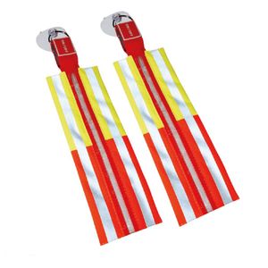 2er SET LED Safety Stick, reflektierendes Sicherheitslicht Signalfarben Gelb-Rot